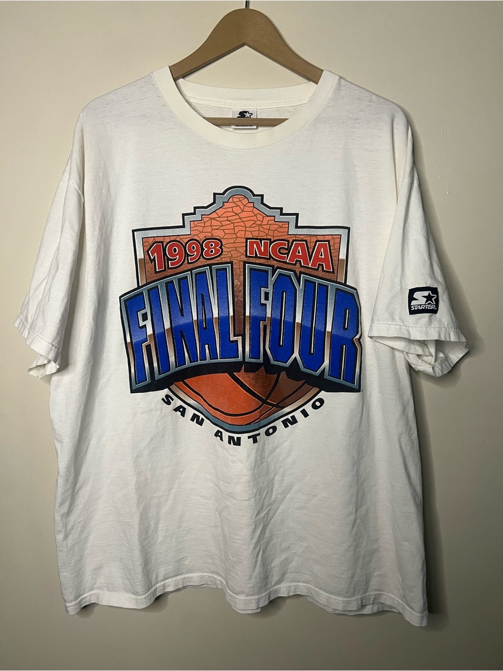 Vintage 90s 1998 Starter NCAA Final Four San Antonio T Shirt XL